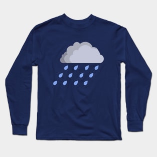 Rain Cloud Symbol Long Sleeve T-Shirt